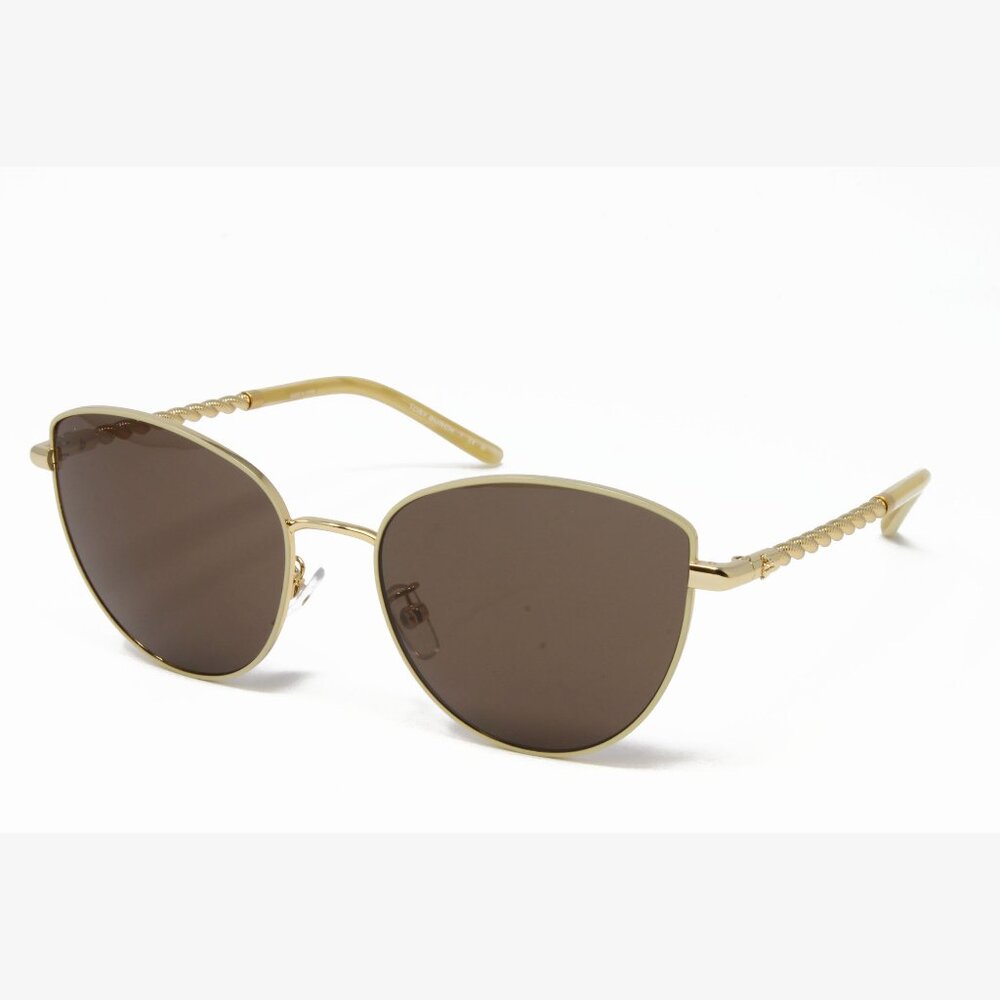 Tory Burch Women's Sunglasses TY6091 332673 Gold Ivory 56mm New!